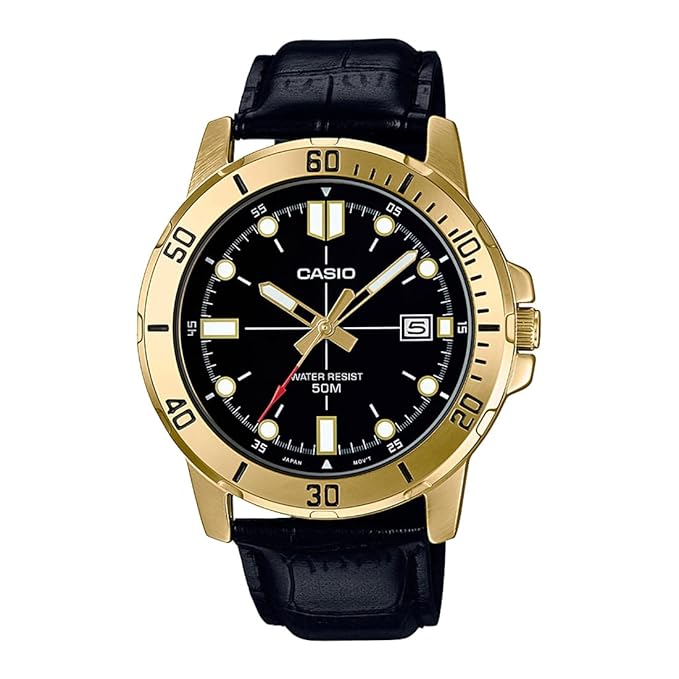 "Best men and women watches under ₹3000 – sleek black dial analog wristwatch with stainless steel strap"
