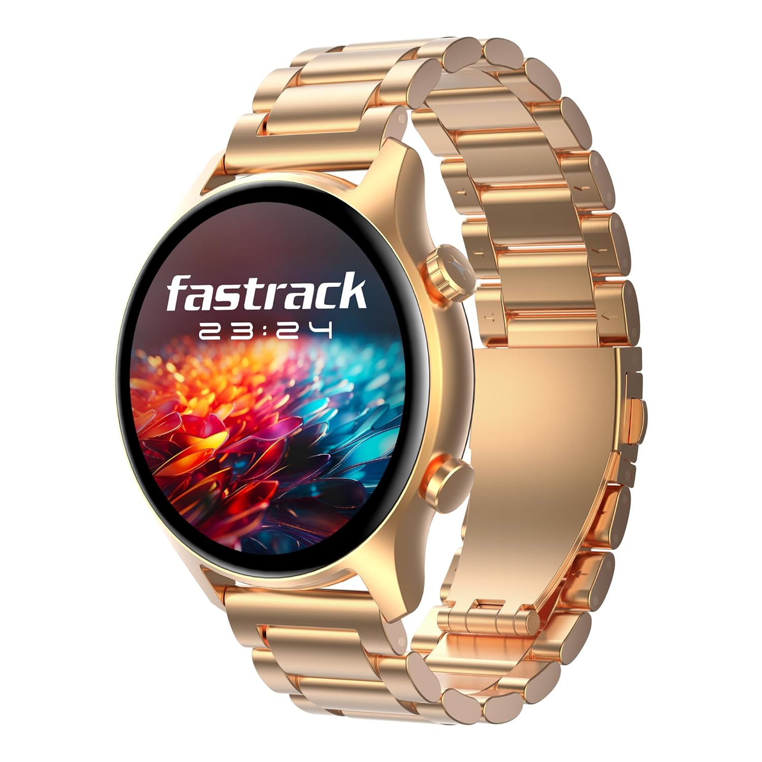 "Best men and women watches under ₹3000 – stylish black dial chronograph wristwatch with metal strap"