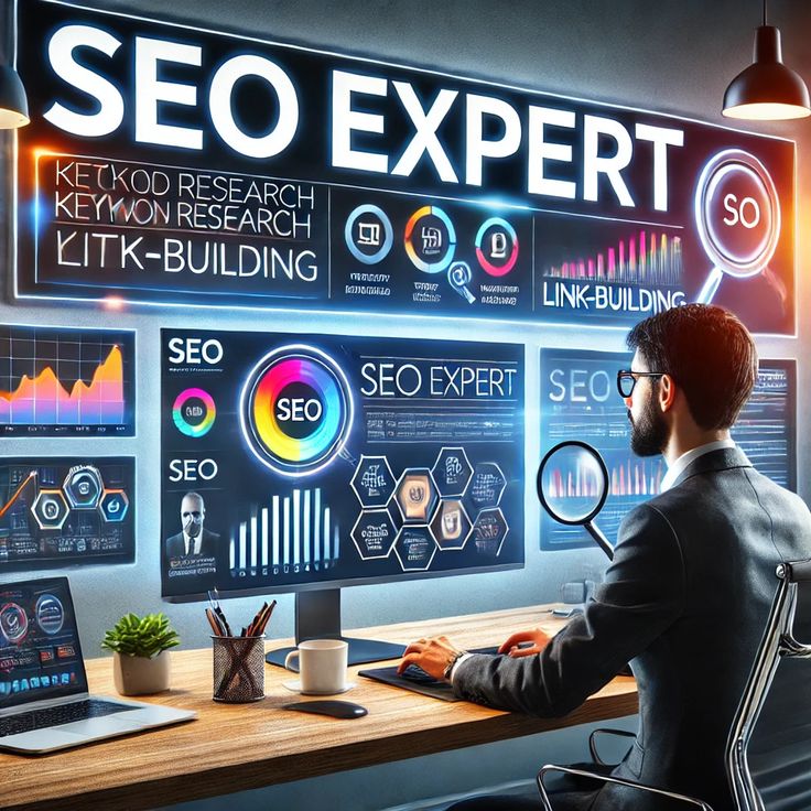 Illustration representing Brightdigi’s Search Engine Optimization Services, designed to improve website rankings, traffic, and online authority.