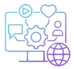 Creative digital tools and icons used by a 6 proven digital marketing Services