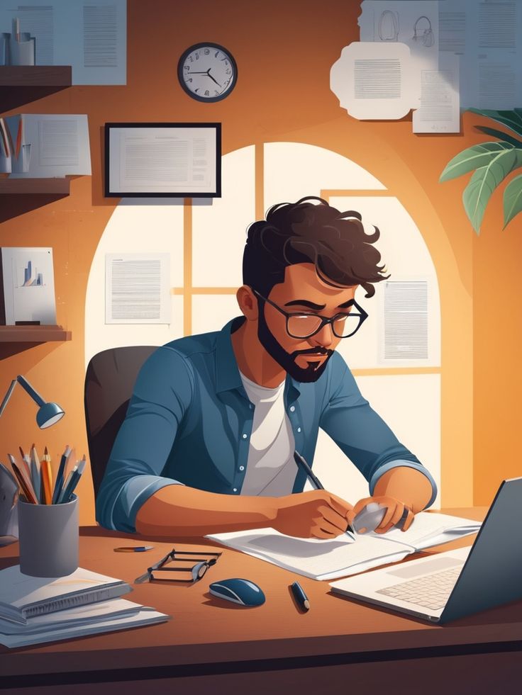 Inspirational visual representing productivity and motivation, creatively aligned with professional Logo Design services to boost brand identity.