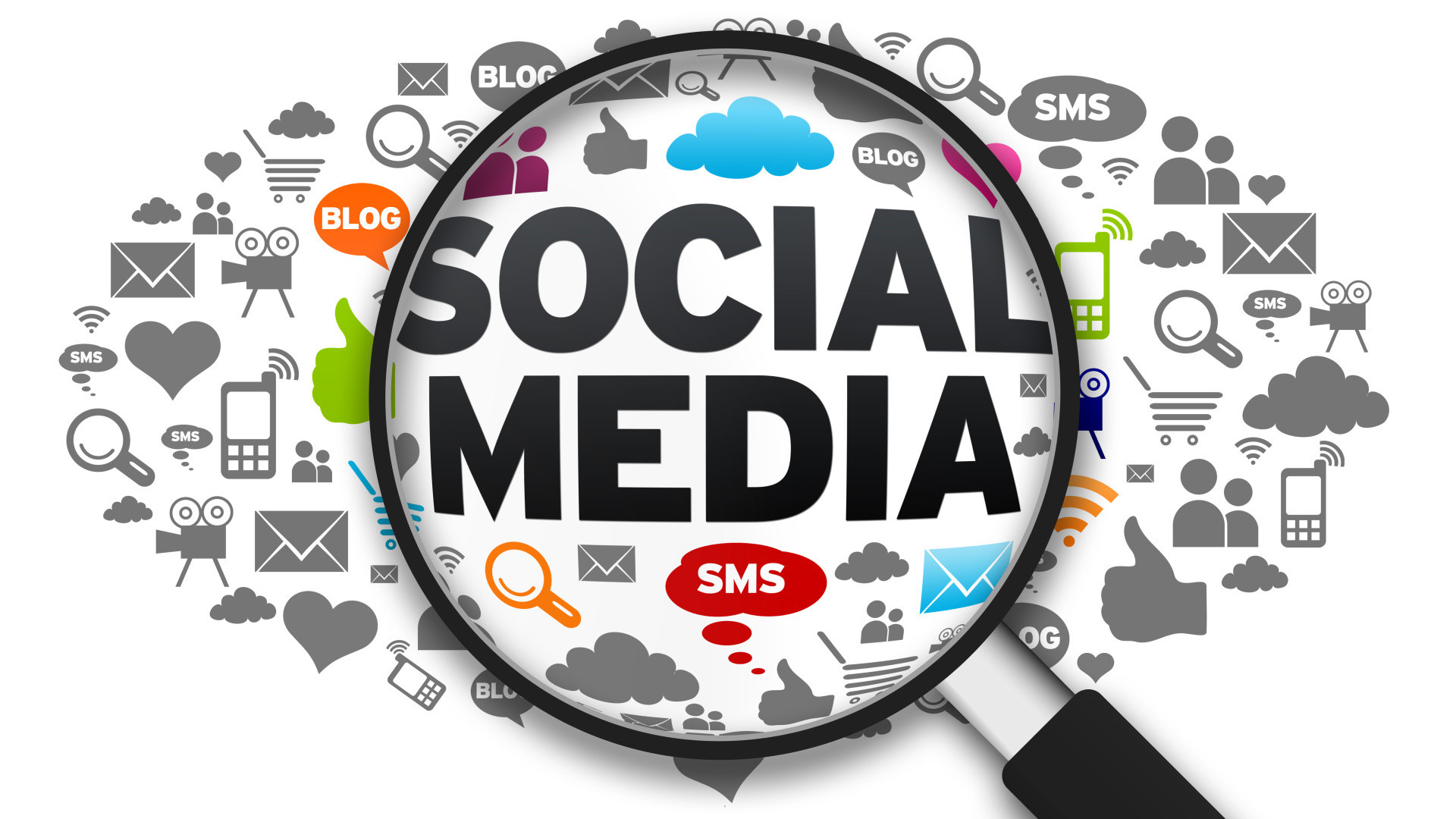 Creative visual depicting various platforms used in Brightdigi’s Social Media Marketing Services to boost brand awareness, traffic, and engagement.